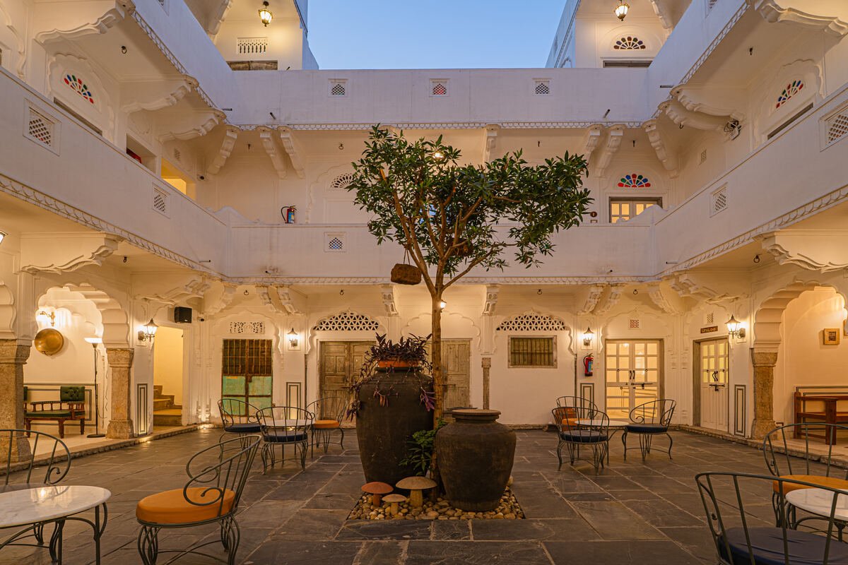 Arched courtyard